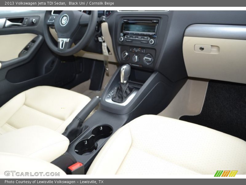 Black Uni / Cornsilk Beige 2013 Volkswagen Jetta TDI Sedan