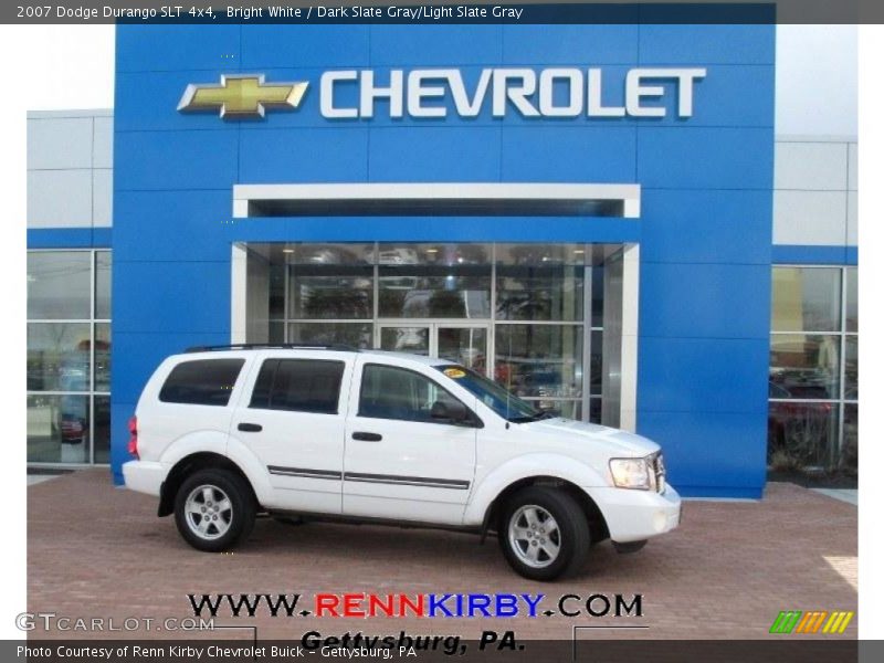 Bright White / Dark Slate Gray/Light Slate Gray 2007 Dodge Durango SLT 4x4