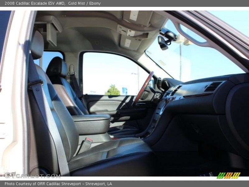 Gold Mist / Ebony 2008 Cadillac Escalade ESV AWD