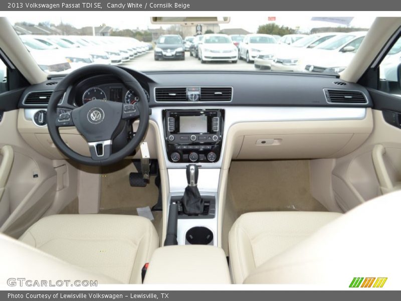 Candy White / Cornsilk Beige 2013 Volkswagen Passat TDI SE
