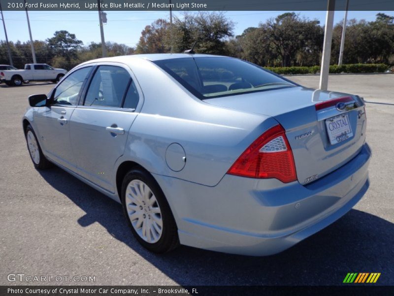 Light Ice Blue Metallic / Medium Light Stone 2010 Ford Fusion Hybrid