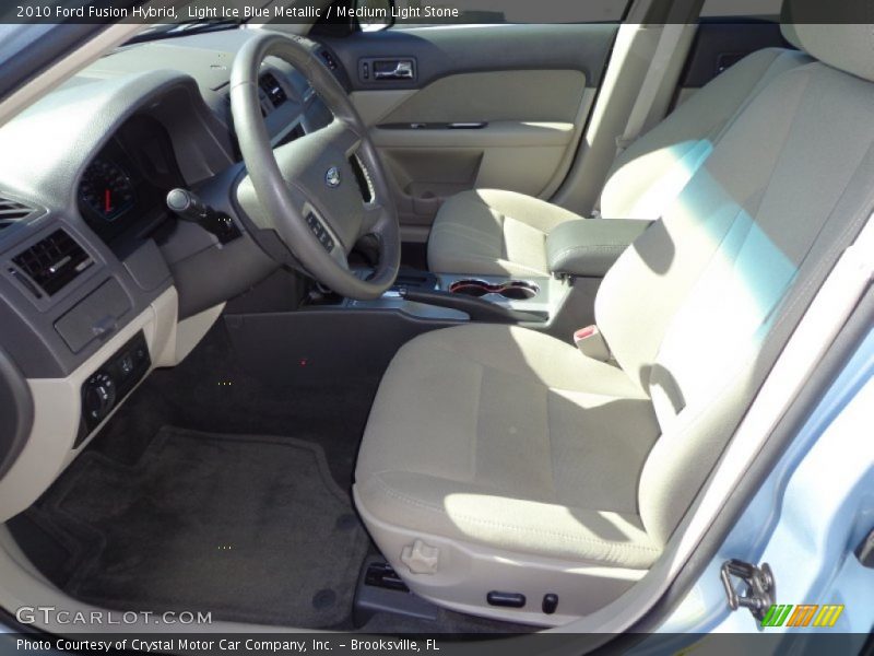 Front Seat of 2010 Fusion Hybrid