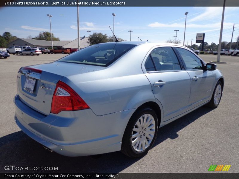 Light Ice Blue Metallic / Medium Light Stone 2010 Ford Fusion Hybrid