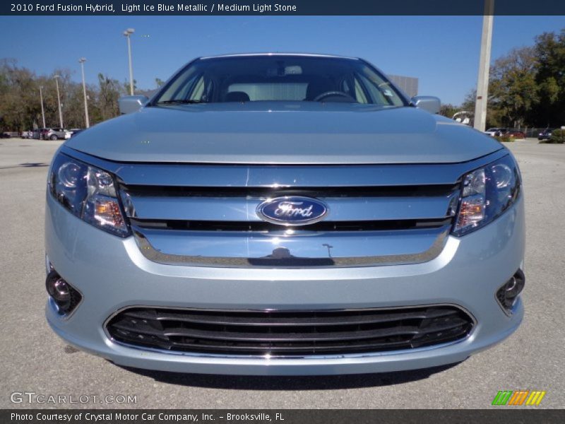 Light Ice Blue Metallic / Medium Light Stone 2010 Ford Fusion Hybrid