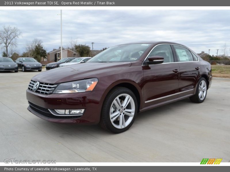 Opera Red Metallic / Titan Black 2013 Volkswagen Passat TDI SE