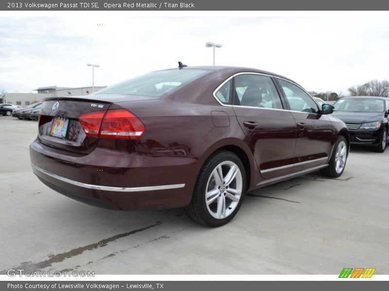 Opera Red Metallic / Titan Black 2013 Volkswagen Passat TDI SE