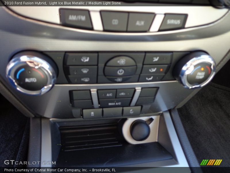 Light Ice Blue Metallic / Medium Light Stone 2010 Ford Fusion Hybrid