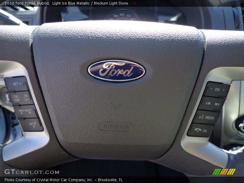 Light Ice Blue Metallic / Medium Light Stone 2010 Ford Fusion Hybrid