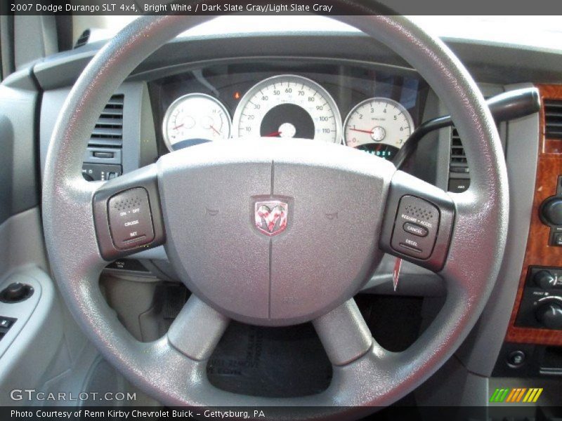 Bright White / Dark Slate Gray/Light Slate Gray 2007 Dodge Durango SLT 4x4
