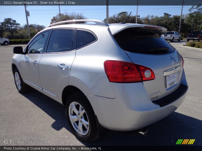 Silver Ice Metallic / Gray 2011 Nissan Rogue SV