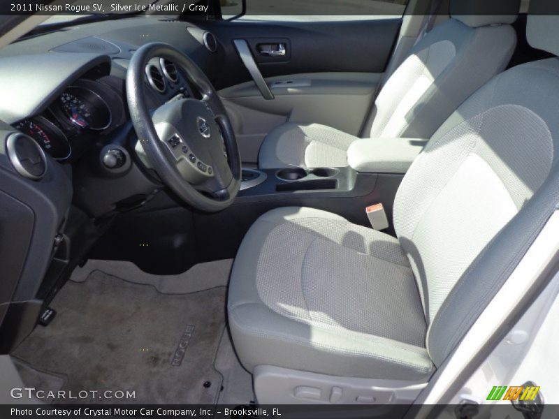Silver Ice Metallic / Gray 2011 Nissan Rogue SV
