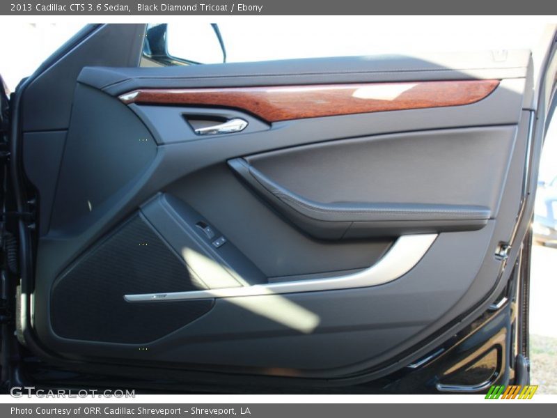 Black Diamond Tricoat / Ebony 2013 Cadillac CTS 3.6 Sedan