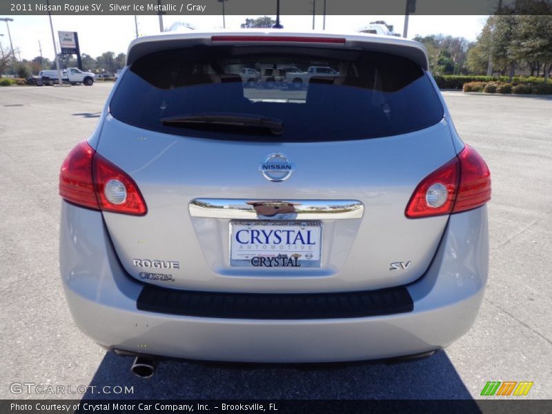 Silver Ice Metallic / Gray 2011 Nissan Rogue SV