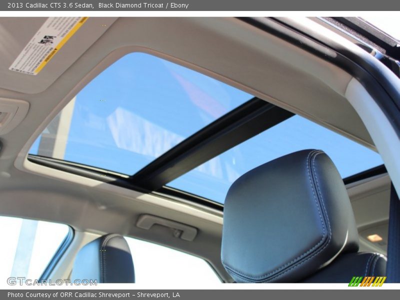 Sunroof of 2013 CTS 3.6 Sedan