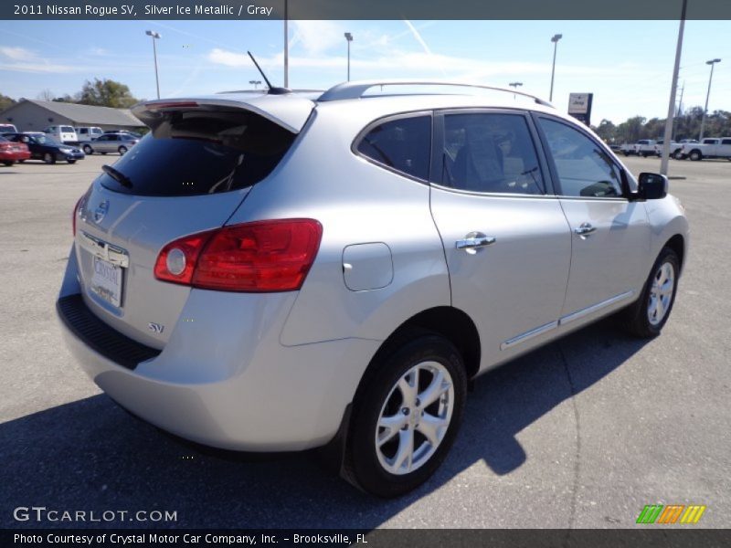 Silver Ice Metallic / Gray 2011 Nissan Rogue SV