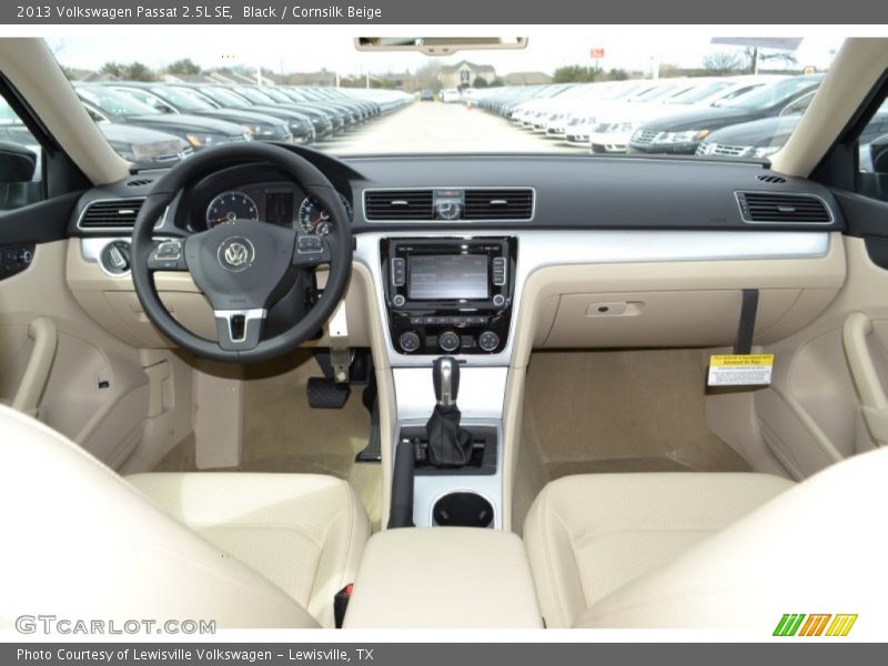 Black / Cornsilk Beige 2013 Volkswagen Passat 2.5L SE