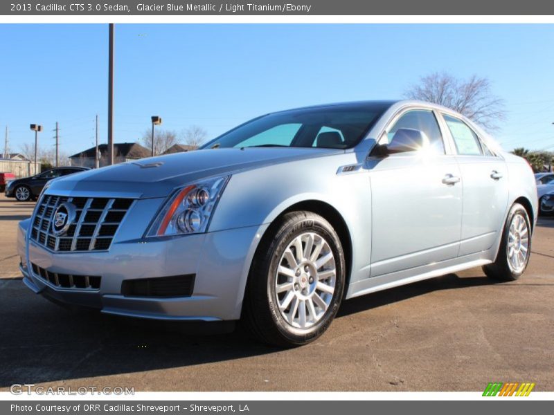 Glacier Blue Metallic / Light Titanium/Ebony 2013 Cadillac CTS 3.0 Sedan