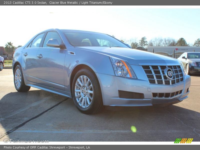 Glacier Blue Metallic / Light Titanium/Ebony 2013 Cadillac CTS 3.0 Sedan