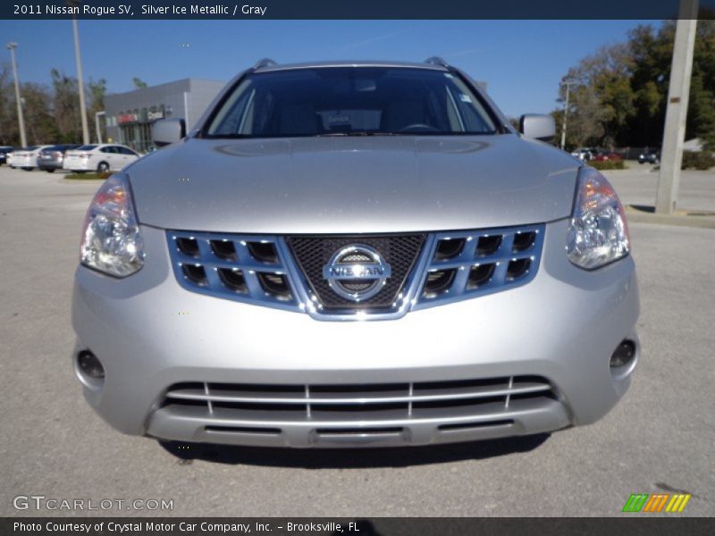 Silver Ice Metallic / Gray 2011 Nissan Rogue SV