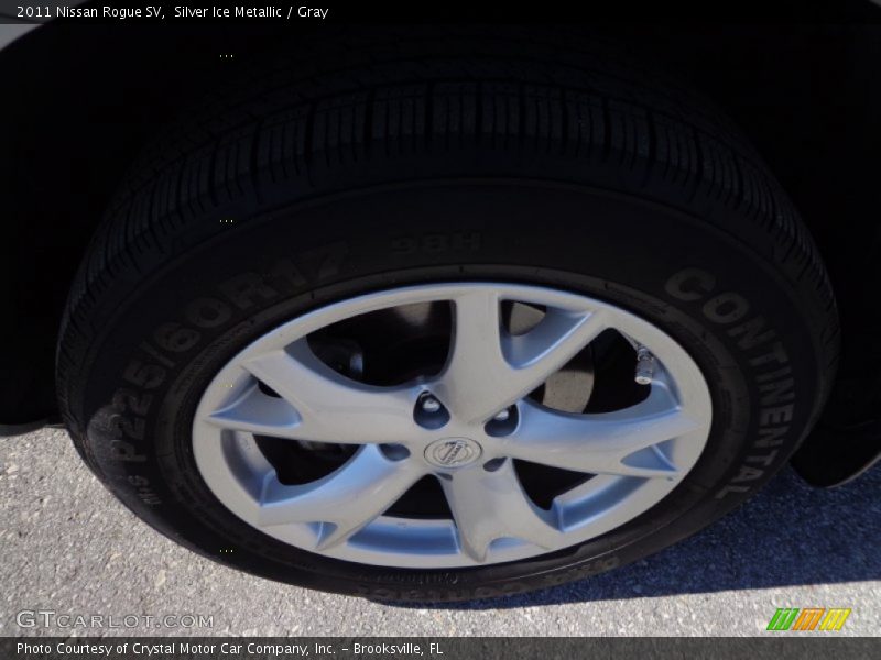 Silver Ice Metallic / Gray 2011 Nissan Rogue SV