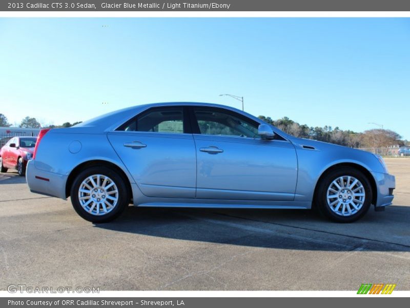Glacier Blue Metallic / Light Titanium/Ebony 2013 Cadillac CTS 3.0 Sedan
