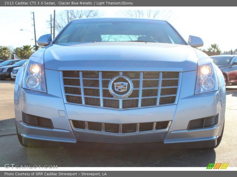 Glacier Blue Metallic / Light Titanium/Ebony 2013 Cadillac CTS 3.0 Sedan