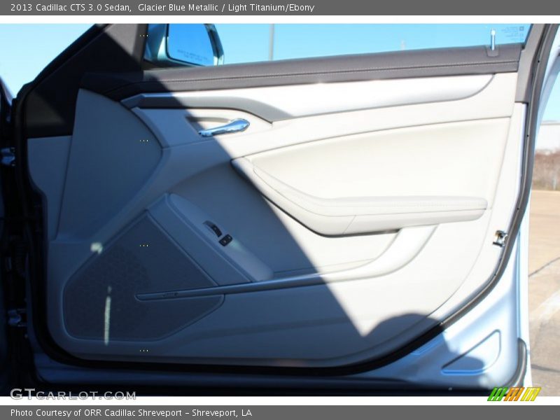 Glacier Blue Metallic / Light Titanium/Ebony 2013 Cadillac CTS 3.0 Sedan