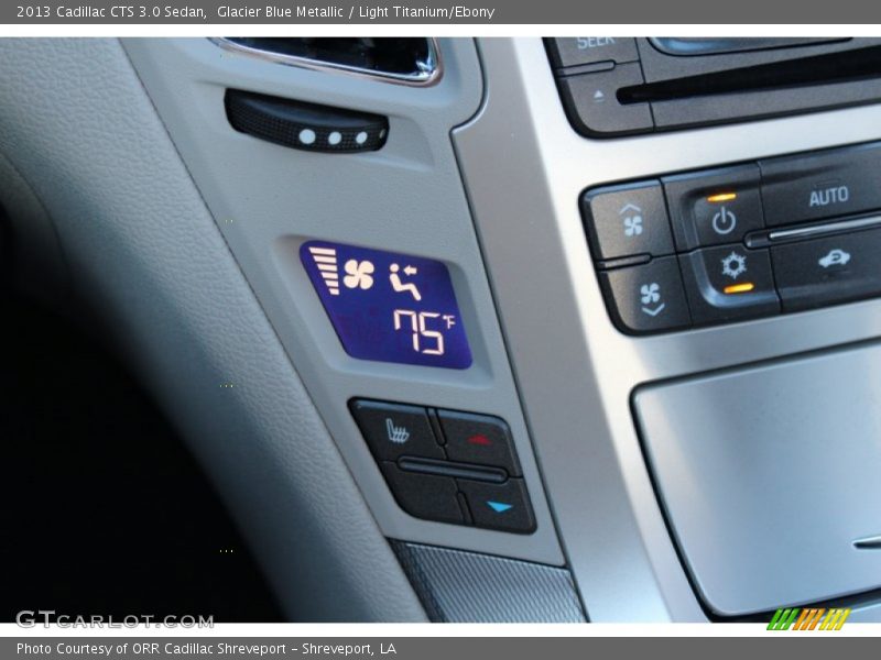 Glacier Blue Metallic / Light Titanium/Ebony 2013 Cadillac CTS 3.0 Sedan