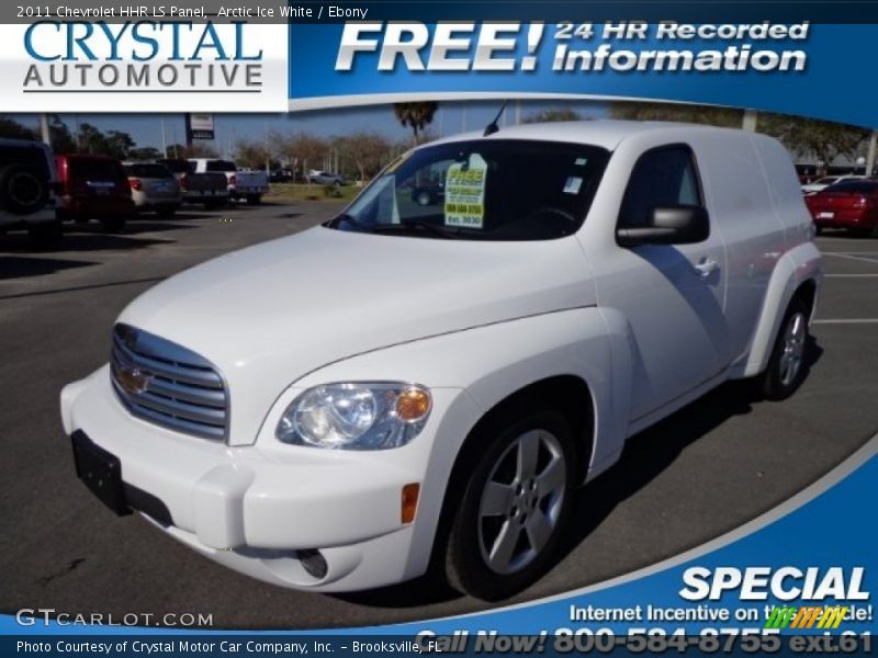 Arctic Ice White / Ebony 2011 Chevrolet HHR LS Panel
