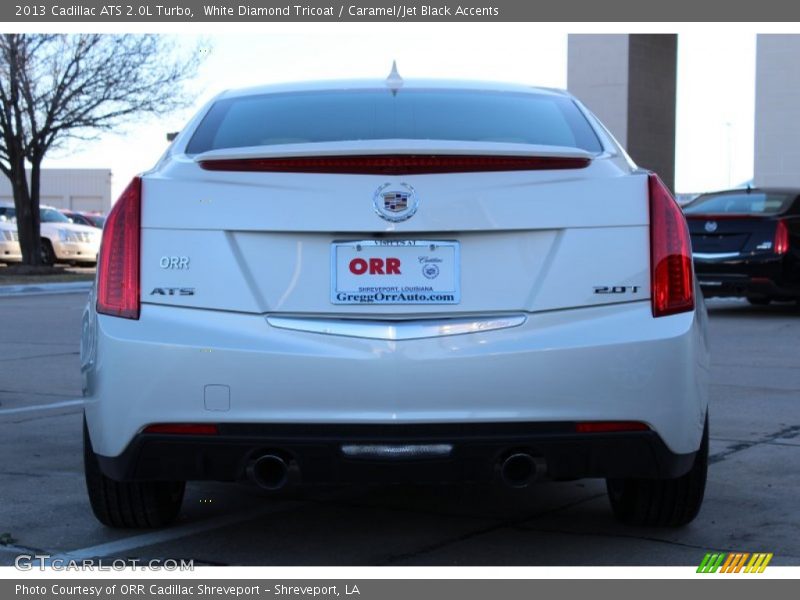 White Diamond Tricoat / Caramel/Jet Black Accents 2013 Cadillac ATS 2.0L Turbo