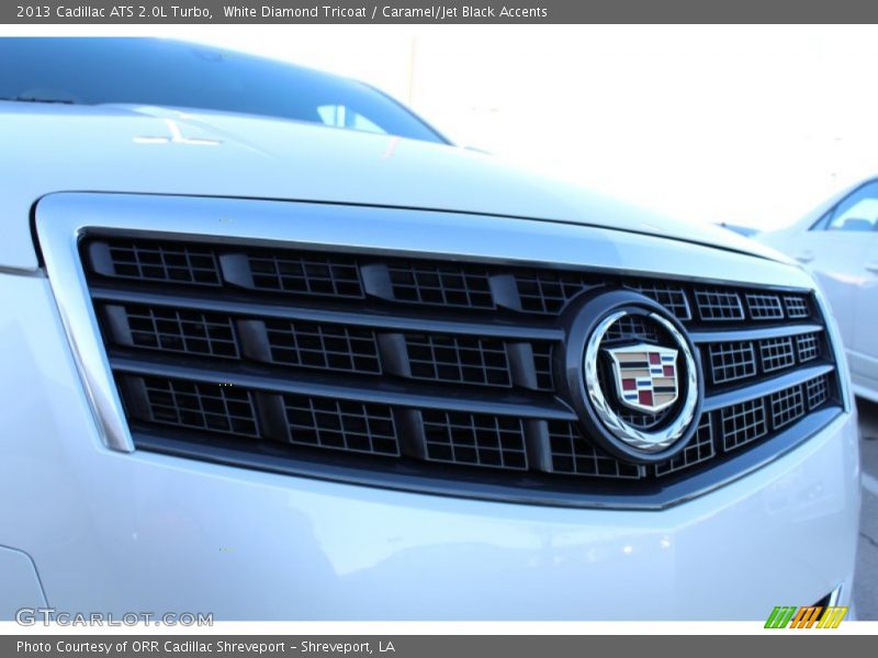 White Diamond Tricoat / Caramel/Jet Black Accents 2013 Cadillac ATS 2.0L Turbo