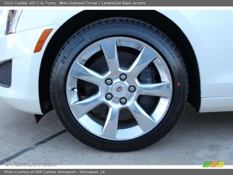 White Diamond Tricoat / Caramel/Jet Black Accents 2013 Cadillac ATS 2.0L Turbo