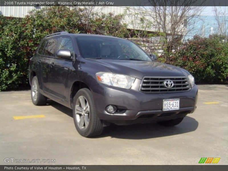 Magnetic Gray Metallic / Ash Gray 2008 Toyota Highlander Sport