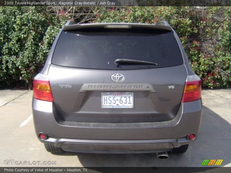 Magnetic Gray Metallic / Ash Gray 2008 Toyota Highlander Sport