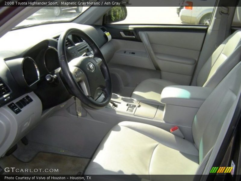 Front Seat of 2008 Highlander Sport