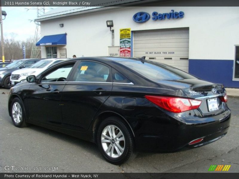 Midnight Black / Gray 2011 Hyundai Sonata GLS