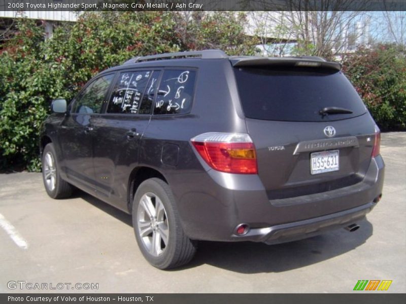Magnetic Gray Metallic / Ash Gray 2008 Toyota Highlander Sport