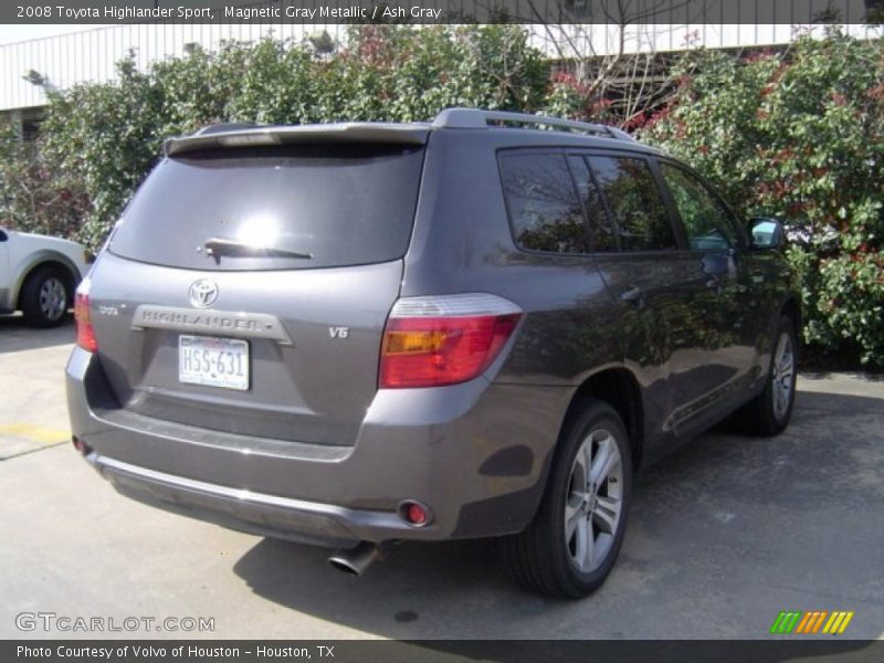 Magnetic Gray Metallic / Ash Gray 2008 Toyota Highlander Sport
