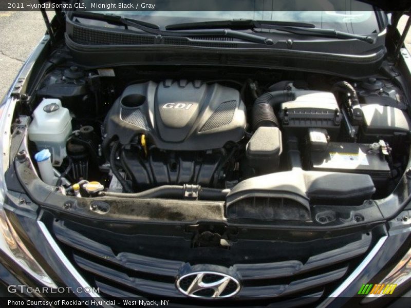 Midnight Black / Gray 2011 Hyundai Sonata GLS