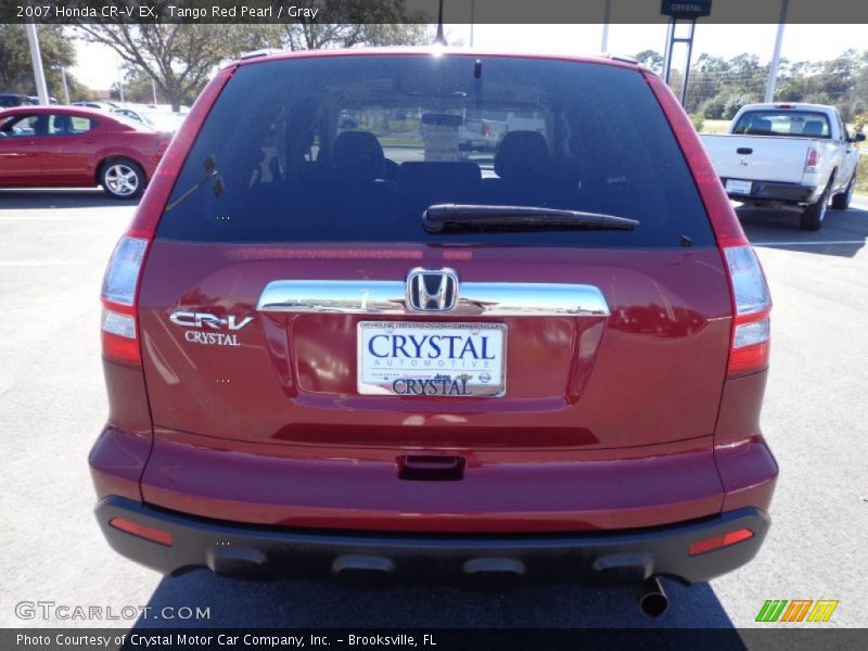 Tango Red Pearl / Gray 2007 Honda CR-V EX