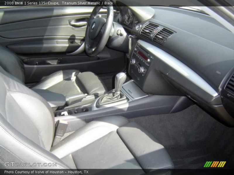 Titanium Silver Metallic / Black 2008 BMW 1 Series 135i Coupe