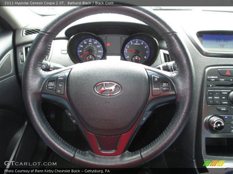 Bathurst Black / Black Cloth 2011 Hyundai Genesis Coupe 2.0T