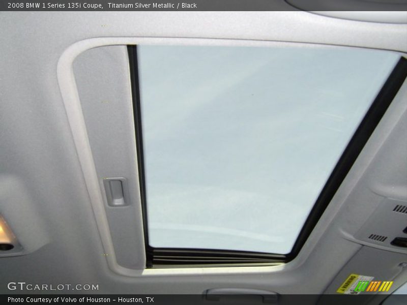 Titanium Silver Metallic / Black 2008 BMW 1 Series 135i Coupe