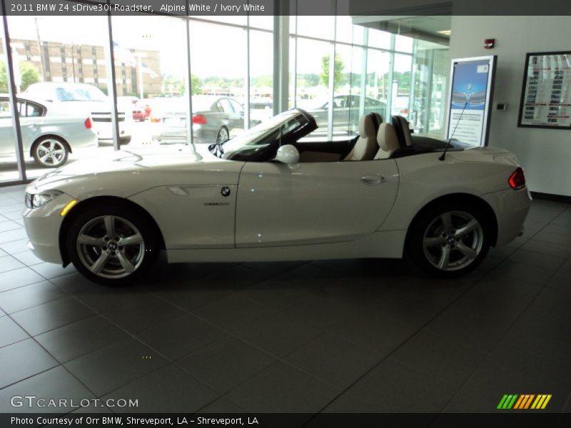 Alpine White / Ivory White 2011 BMW Z4 sDrive30i Roadster