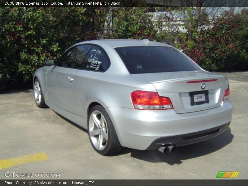 Titanium Silver Metallic / Black 2008 BMW 1 Series 135i Coupe