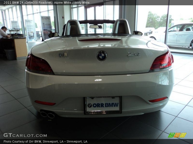 Alpine White / Ivory White 2011 BMW Z4 sDrive30i Roadster