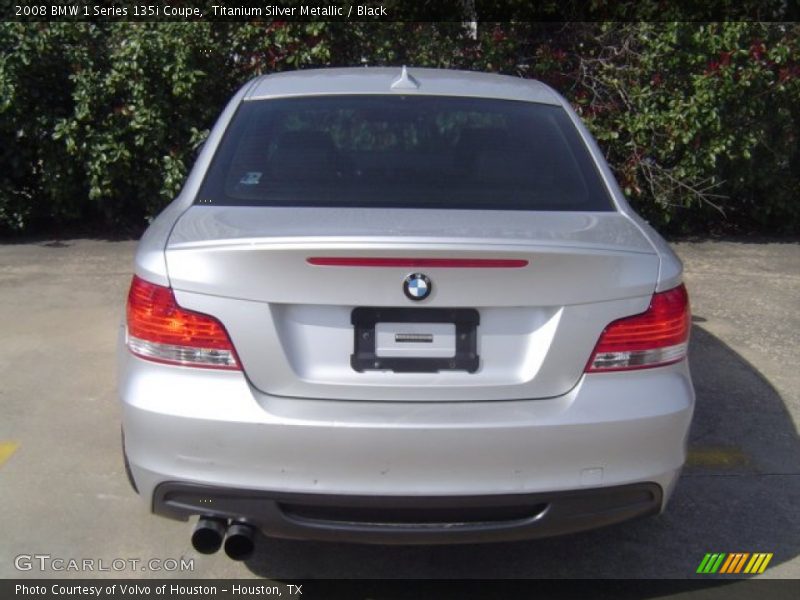 Titanium Silver Metallic / Black 2008 BMW 1 Series 135i Coupe