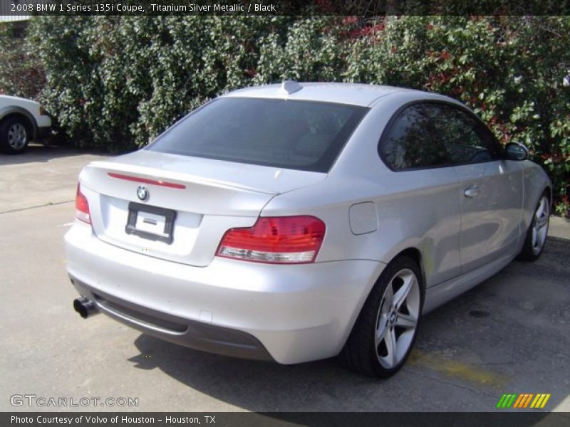 Titanium Silver Metallic / Black 2008 BMW 1 Series 135i Coupe