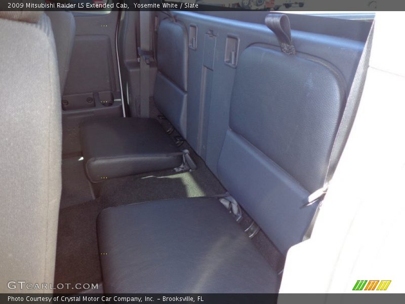 Rear Seat of 2009 Raider LS Extended Cab