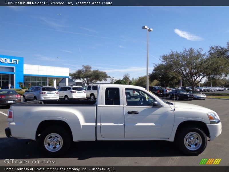 Yosemite White / Slate 2009 Mitsubishi Raider LS Extended Cab